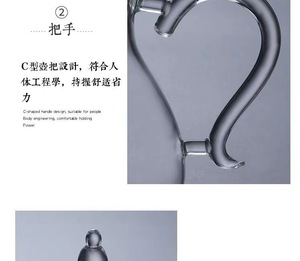 Nuovo Grande Teiera Americana Trasparente da 1L in Vetro Ecologico, <span class=keywords><strong>Bollitore</strong></span> Resistente al Calore in Borosilicato <span class=keywords><strong>per</strong></span> Set da Tè e Caffè da Ufficio - Product Image 3