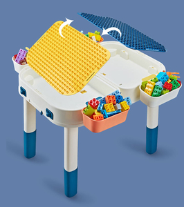 Trẻ Em Hoạt Động Chơi Bàn Với Hộp Lưu Trữ Ghế Đa Khối Xây Dựng Bàn Học Bàn Đồ Chơi Đặt Cho Trẻ Mới Biết Đi Bé Trai Bé Gái Playroom - Product Image 5