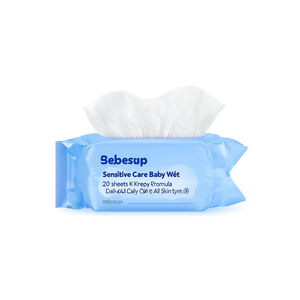 Toallitas Húmedas para Bebés Bebesup Sensitive Care, 20 Unidades, Fórmula K Beauty, Cuidado Diario de la Piel, Para Todo Tipo de Piel - Product Image 2