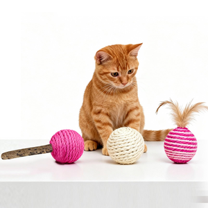 Jouet interactif pour chat : balle à griffer, corde en forme d'épée, accessoires pour animaux de compagnie, grandes balles de jeu pour chat, jouet à griffer pour chat - Product Image 1
