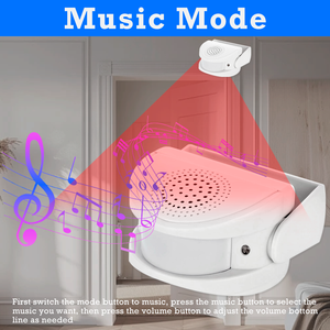 Sensore di movimento Wireless PIR campanello del negozio allarme allarme antifurto - Product Image 5