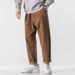 Pantaloni da uomo personalizzati di vendita caldi pantaloni di velluto a coste Casual Vintage in cotone 100%
