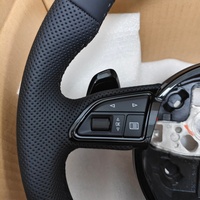 Volant en cuir noir rétrofit pour Audi A4 A5 S4 S5 B8 A6 S7 C7 RS6