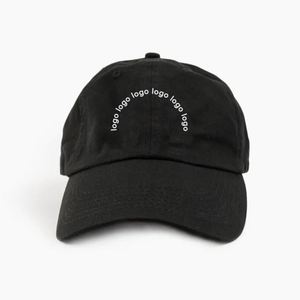 Gorra de Béisbol Personalizada al por Mayor de 6 Paneles con Logotipo, Estilo Deportivo Casual para Exteriores con Bordado de Letras, Base Negra, Tejido Común - Product Image 1
