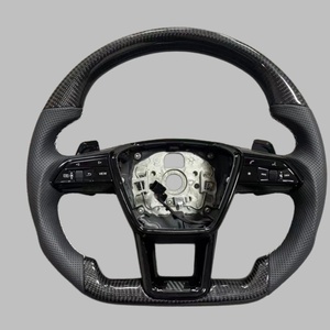 Super Offre Volant en Fibre de Carbone Véritable pour <span class=keywords><strong>Audi</strong></span> A4 A7 B9 R8 RS RS3 S3 S4 S5 S4 RS4 A5 RS5 RS6 Q5 Q7 Q3 A3 A6 S4 B8 <span class=keywords><strong>TT</strong></span> C8 - Product Image 4