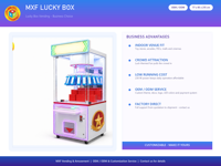 Distributeur automatique de boîtes mystères rotatives Lucky Box 77x85x215 cm Commercial