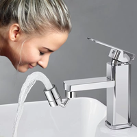Buse de pulvérisateur Flexible moderne de robinet universel à 720 degrés pour adaptateur d'extension de robinet de bassin de cuisine