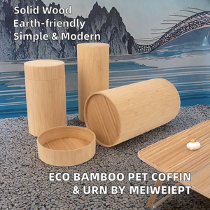 Urne funéraire écologique en bambou, forme carrée, simplicité moderne, hermétique, motif <span class=keywords><strong>Arbre</strong></span> de Vie, pour animaux de compagnie - Product Image 2