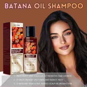 Venta caliente ODM OEM Nutritivo Mejora <span class=keywords><strong>Frizz</strong></span> Control de aceite Eliminación de la caspa Suavizante Brillante Batana Champú - Product Image 2
