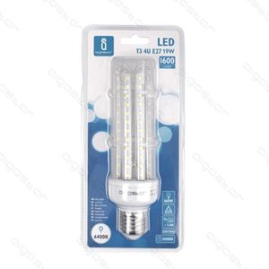 LED Bulb T3 4U 19W E27 6000K Cool White Energy Saving - Product Image 1