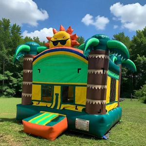 <span class=keywords><strong>Castillo</strong></span> Inflable de PVC con Tobogán, Trampolín y Zona de Juegos para Niños, <span class=keywords><strong>Castillo</strong></span> Inflable Grande con Ventilador - Product Image 5