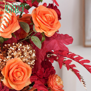Arrangement floral artificiel Greenway, bouquet de fleurs en soie de grande taille pour hall d'hôtel, présentation commerciale - Product Image 1