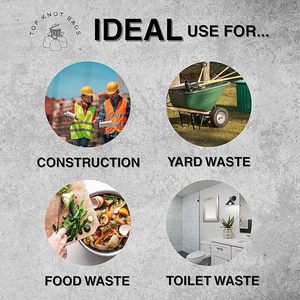 ถุงขยะสีดำกันรั่วซึมความจุสูง พิมพ์ออฟเซ็ต วัสดุ PE สำหรับงานแสดงสินค้า ใช้แล้วทิ้ง ปิดผนึกด้วยความร้อน ปรับแต่งได้ตามต้องการ - Product Image 5