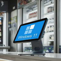 Terminal de point de vente tactile capacitif 15,6 pouces tout-en-un, directement de l'usine, avec processeur I3/i5/i7 sous Windows 7/10/11 pour caisse enregistreuse