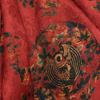 Nouvelle Robe Élégante en Soie de Mûrier 100% (Soie Gambiered) à Manches Trois-Quarts, Patrimoine Culturel Immateriel Chinois, pour Femmes