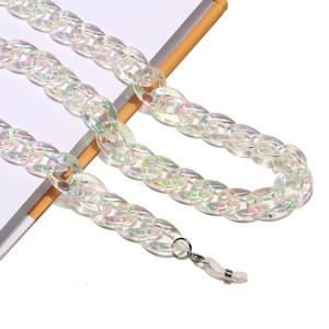 Suspendu En Plastique <span class=keywords><strong>Transparent</strong></span> Acrylique Soleil Masque Titulaire Cou <span class=keywords><strong>Lunettes</strong></span> Chaîne <span class=keywords><strong>Lunettes</strong></span> De Soleil Oeil Verre <span class=keywords><strong>Cordon</strong></span> Sangle pour <span class=keywords><strong>Lunettes</strong></span> - Product Image 4