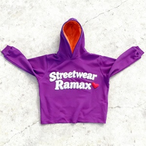 Wholesale Custom 3D for Puff Print Oversized Hoodie Unisex Heavyweight Sweatshirts with Foam Printing Logo Men's Pullover for <b>Wi</b> - Product Image 3