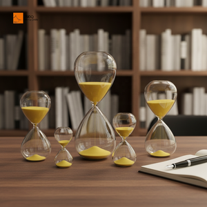 Vente en gros d'horloges à sable en verre transparent coloré, personnalisées avec logo, fabriquées à la main, option de graduation - 5/10/15/30/60 <span class=keywords><strong>minutes</strong></span> - Product Image 1