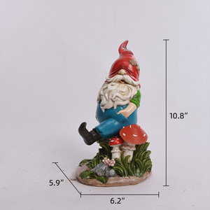 Handgemachte Patio Veranda Hof Rasen <span class=keywords><strong>Ornament</strong></span> Weihnachten Solar Garten <span class=keywords><strong>Gnome</strong></span> Geburtstags geschenke <span class=keywords><strong>Gnome</strong></span> Figuren Outdoor Statuen mit Licht - Product Image 5
