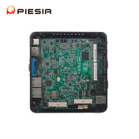 Tipis klien PC kotak komputer Intel J4125/J5005 Processor Linux X86 VGA Fanless Nano Router Server Mini PC dengan TPM2.0 4K Display