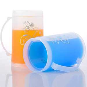 Đôi tường trong suốt Ice nhựa bia Tumbler với xử lý/bia Mug với xử lý - Product Image 5