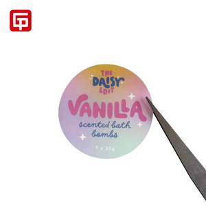 Etiqueta Adhesiva Personalizada con Impresión, Etiqueta de Información de Ingredientes para Bombas de Baño, Etiquetas Impermeables y Resistentes al Aceite - Product Image 2