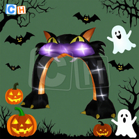 Vente chaude Halloween Arche De Chat Gonflable Publicité Jouet Géant Gonflable pour Bar Décoration Extérieure Vacances
