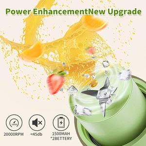 Portable Blender Mixer Usb Juicer Bottle Professional Rechargeable Electric Mini Fruit Cup Ginger Juicer Extractor Blender - Product Image 5