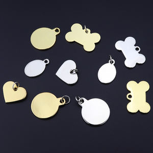 Personalizado grabado logotipo en blanco de <span class=keywords><strong>metal</strong></span> en forma de hueso de acero inoxidable mascota Id perro gatito cachorro Anti-Pérdida collares etiqueta encanto - Product Image 6