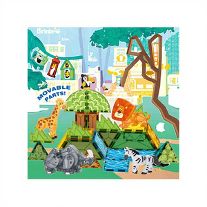 <span class=keywords><strong>Activités</strong></span> pour tout-petits 30 pièces de briques magnétiques de la série des animaux de la prairie 7,5 cm Jouet modèle pour enfants de 5 à 7 ans - Product Image 2