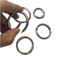 Cincin Loncat Terbuka dari Paduan Aluminium Grosir untuk Aksesoris Bagian Tas, Kerajinan DIY, Perlengkapan Pembuatan Perhiasan, Konektor Perkakas