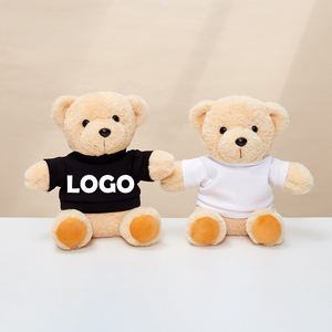 Kunden spezifische Kawaii süße weiche Tier Plüsch tier Baumwolle Teddybär Puppen mit gesticktem T-Shirt Neue benutzer definierte Logo Kinder Geschenke - Product Image 5