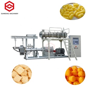 इलेक्ट्रिक पूर्ण उत्पादन लाइन पनीर बॉल चावल क्रिस्पी फुफ्फुट मकई स्नैक्स बनाने मशीन डबल स्क्रू एक्सट्रूडर स्टील स्वचालित - Product Image 2