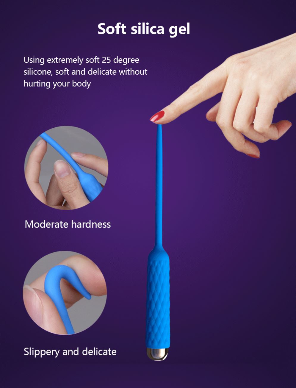 Silicone Urethral Dilators - Penile Plug for Men's Sex Toys
