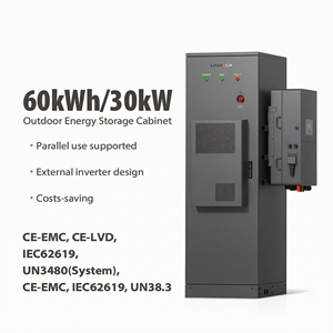 Industrial Solar <b>Energy</b> <b>Storage</b> <b>System</b> 62kWh 105kWh Hybrid Lithium Ion Battery Off Grid Air Cooling IP55 6000 Cycles - Product Image 1