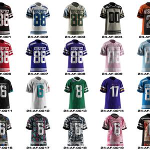 Camiseta Deportiva de Diseño, Estilo Club, Poliéster, Malla Transpirable, Diseños Sublimados, Camiseta Corta Retro, Jersey Rojo de Fútbol Americano - Product Image 5