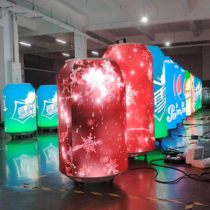 Tùy chỉnh sáng tạo vòng kéo có thể dẫn hiển thị HD P2 Video hiển thị Pop lon Màn hình <span class=keywords><strong>LED</strong></span> trong nhà ngoài trời linh hoạt bia chai hiển thị - Product Image 2