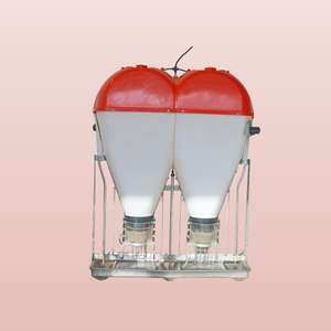 Nouvel Équipement Agricole Authentique Marque Hengyin, Mangeoire Automatique Humide/Sèche en Plastique+Acier Blanc pour Porcs, 50KG, Garantie 1 An - Product Image 3