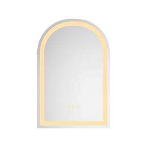 DB LED Lighted <b>Bathroom</b> Wall Mounted <b>Mirror</b> 20*30 <b>Oval</b> Framed Modern High Lumen Anti-Fog Separately Control Dimmer Function - Product Image 1