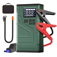 Démarreur de batterie de voiture 12V 8000 mAh, mini batterie externe portable, moniteur de pression des pneus numérique, gonfleur, compresseur d'air, charge rapide