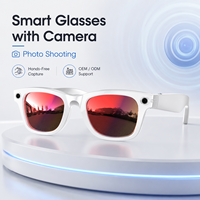 Lunettes intelligentes avec assistant IA, caméra 8MP, enregistrement vidéo 1080P, communication mains libres, dispositif technologique portable