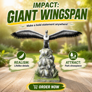 Modèle d'oiseau animatronique Teratornithidae, réplique de faucon à ailes écartées pour parc à thème animalier - Product Image 1
