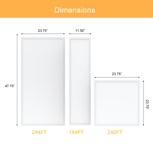 Pannello LED ETL 1x4 CRI 80+ 5CCT Selezionabile 3500-6500K 5-Watt Selezionabile 25-50W Dimmerabile 0-10V per Controsoffitto Ufficio Scuola - Product Image 4