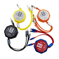 Nuevo Cable de Datos Retráctil 3 en 1, Cable USB Elástico de Carga Rápida Portátil, Cable de Carga para Teléfono