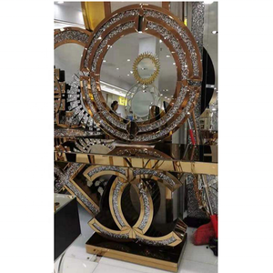 <span class=keywords><strong>Mesa</strong></span> de <span class=keywords><strong>consola</strong></span> sencilla moderna nórdica con espejo cuadrado, muebles de MDF de nuevo diseño, sala de Estar, comedor, pasillo, Metal de acero inoxidable - Product Image 3