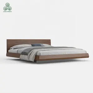 Mkami cama de madeira grande resistência móveis para quarto, almofada confortável para quarto, cama king size, gaveta