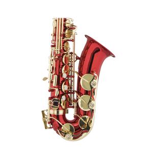 Saxophone alto SEASOUND OEM <span class=keywords><strong>de</strong></span> haute qualité JYAS102DRDL avec corps laqué rouge, clés en laque, option tonalité Mi bémol, pliable et réglable - Product Image 5