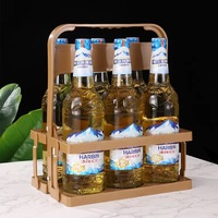 Panier à glace portable en plastique, refroidisseur multi-bouteilles pour vin et bière avec poignée, panier pliable pour champagne et bière pour bar