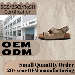 Sandalias transpirables de corcho de diseño personalizado para primavera y verano para niños y niñas, sandalias de playa informales a la moda para niños - Product Image 2