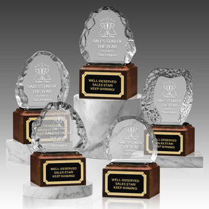 Set di Trofei in Cristallo K9 di Lusso per Riconoscimenti Aziendali, Vendite, Beneficenza, Squadre, Premi Annuali, Souvenir con Base Personalizzata - Product Image 4